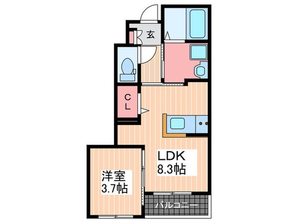 グレイスクリアー早時の物件間取画像